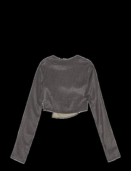 REMAIN Birger Christensen | Drapy Check Shirt | 32