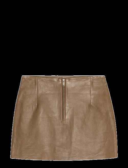 REMAIN Birger Christensen | Mini Leather Skirt | 34