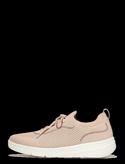 FitFlop | Super-Q Crystal-Trim Knit Slip-On Laced Sneakers | 42