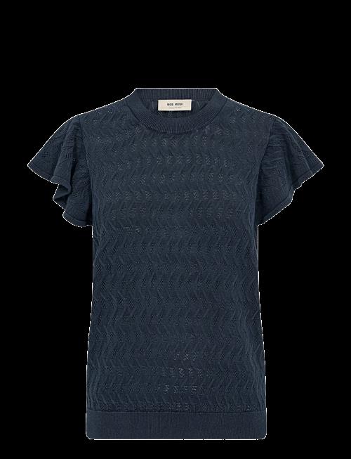 MOS MOSH | Mmganna Pattern O-Neck Knit Top | XS