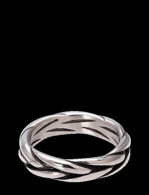 Samie | Rope - Twisted Steel Ring | 64