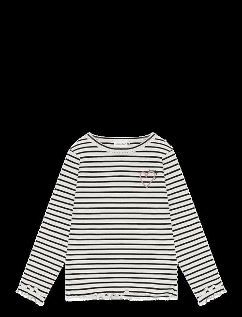 Minymo | T-Shirt Ls Y/D Rib | 128