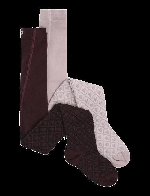 Minymo | 2-Pack Stockings W. Pattern | 56\62