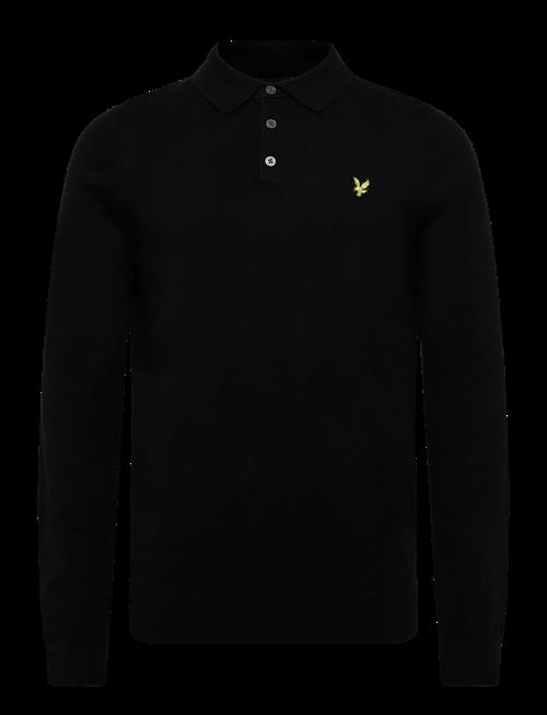 Lyle & Scott | Cotton Merino Long Sleeve Knitted Polo | M