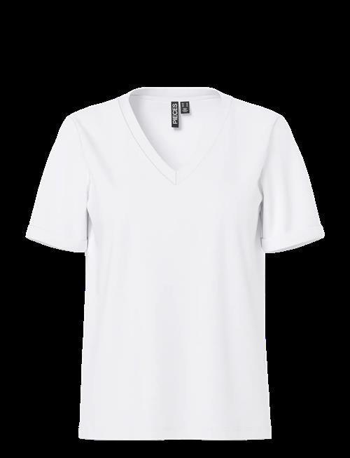 Pieces | Pcria Ss V-Neck Solid Tee Jrs Noos Bc | XL