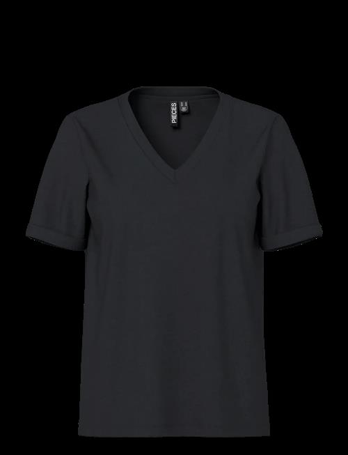 Pieces | Pcria Ss V-Neck Solid Tee Jrs Noos Bc | M