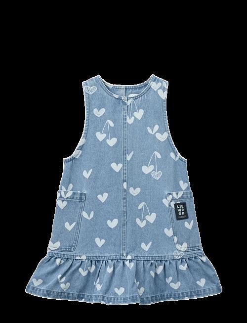 Liewood | Angelica Printed Denim Frill Dress | 110
