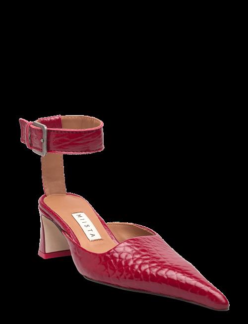 MIISTA | Qori Red Ankle Strap Sandals | 38