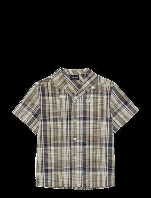 Lyle & Scott | Ss Check Linen Blend Shirt | 122-128