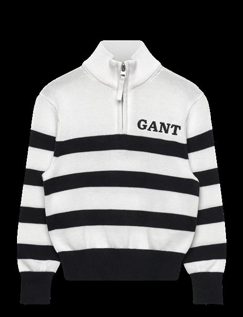 Gant Kids | Gant Knitted Breton Stripe Zip Funnel | 116