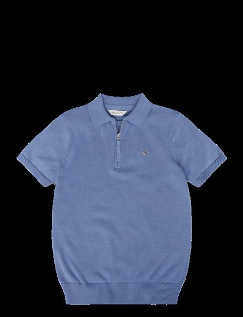 Gant Kids | Shield Knitted Zip Ss Polo | 128