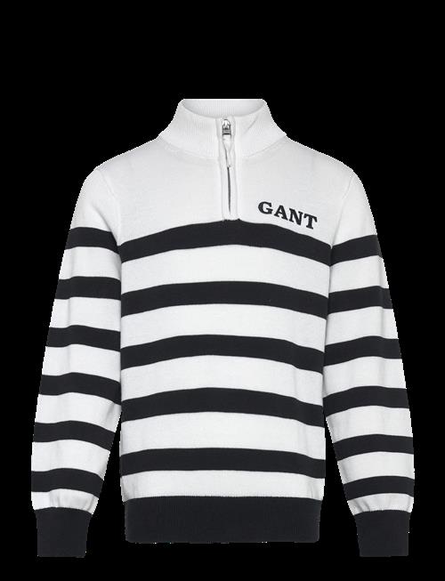 Gant Kids | Gant Knitted Breton Stripe Zip Funnel | 140