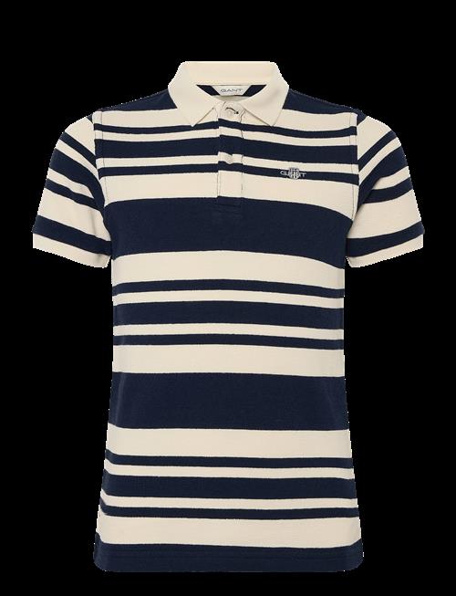 Gant Kids | Shield Stripe Texture Ss Polo Shirt | 164