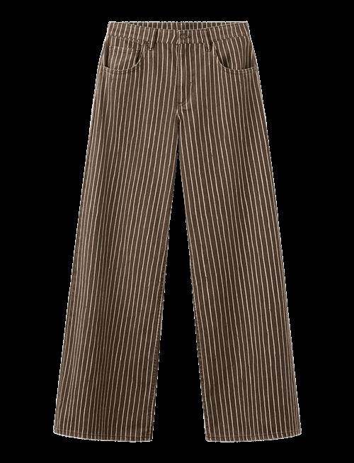 Mango | Wide Leg Striped Jeans | 42