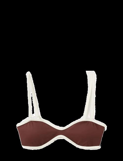 Mango | Bikini Top With Contrasting Trim | L