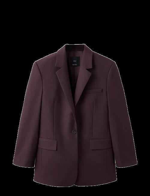 Mango | Straight Suit Jacket With Lapel Pockets | XS