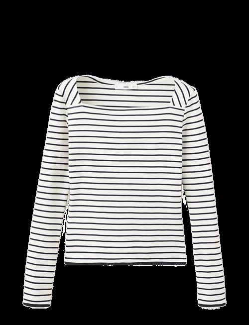 Mango | Cotton Boat Neck T-Shirt | M