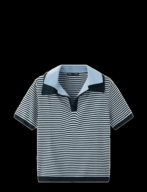 Mango | Knitted Jumper With Combined Collar | S