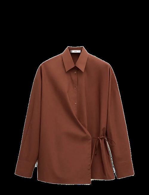 Mango | Cotton Cross Shirt | L