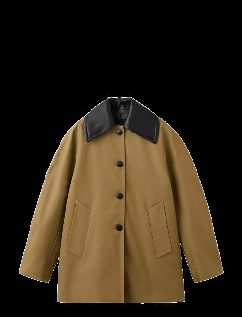 Mango | Faux Leather Effect Trench Coat | S