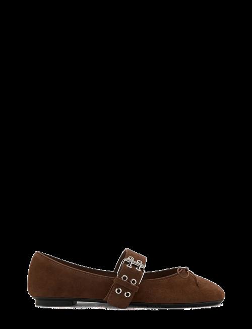Mango | Buckle Suede Ballerina | 38
