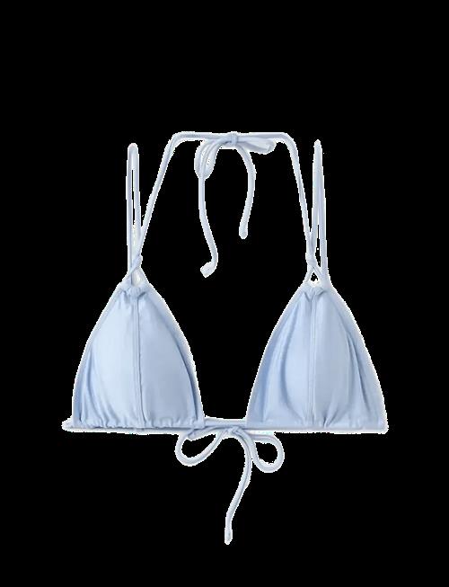 Mango | Satin Effect Tie-Side Bikini Top | M