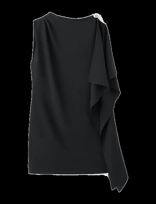 Mango | Short Asymmetrical Sleeve Dress | XL