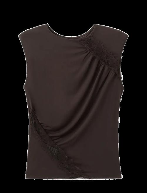Mango | Ruched Fitted Top | M