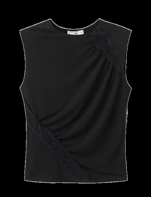 Mango | Ruched Fitted Top | M