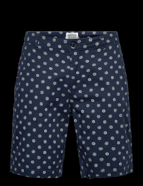 Scotch & Soda | Stuart Printed Stretch Cotton Chino Shorts | L