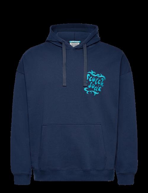 Scotch & Soda | Front And Back Artwork Loosefit Hoodie | L