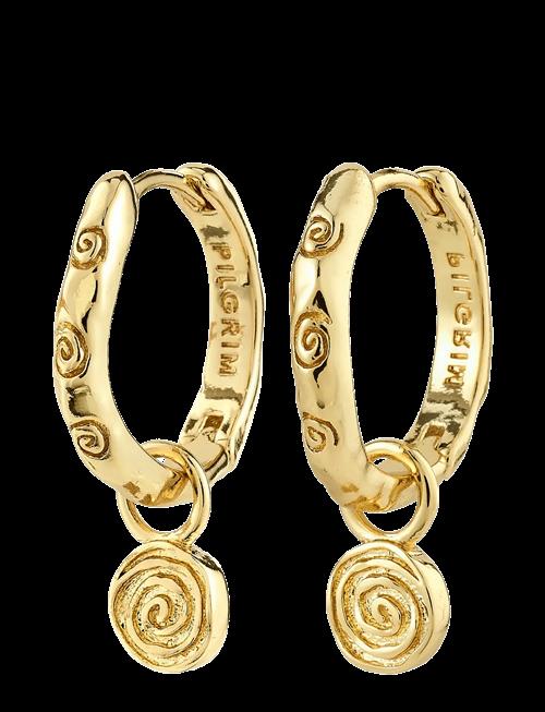 Pilgrim | Fire Hoop Earrings Gold-Plated | ONE SIZE