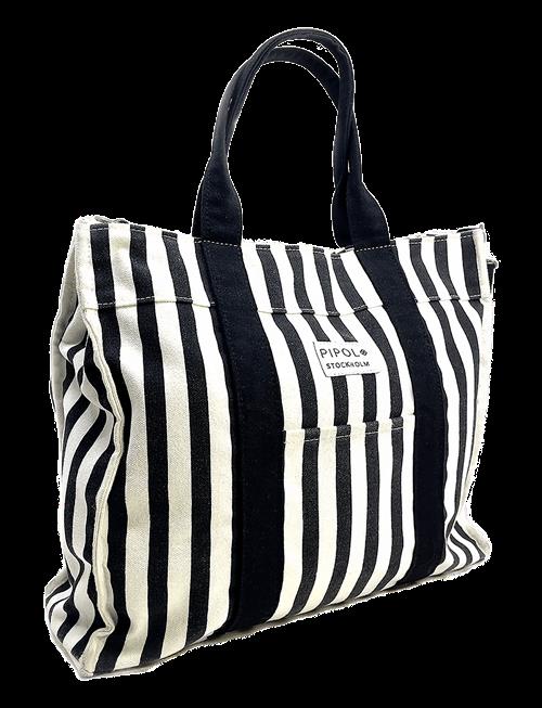 Pipol's Bazaar | Rive Canvas Tote Small Bw | ONE SIZE