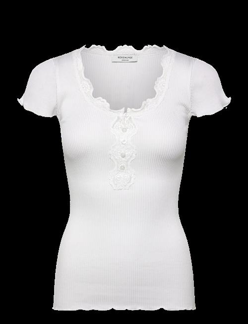Rosemunde | Rwbeatha Silk Capsleeve Button T-Shirt | XS