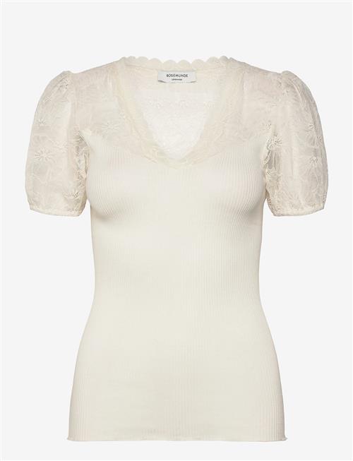 Rosemunde | Rwbeatha Silk Ss Full Lace V- Neck | XS