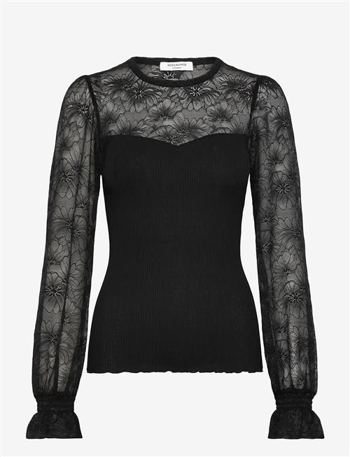 Rosemunde | Rwbeatha Silk Ls Full Lace T-Shirt | M