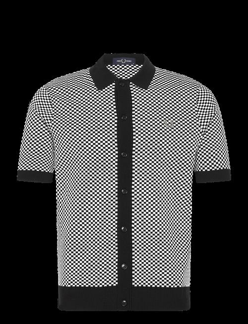Fred Perry | Chequerboard Button Shirt | XL