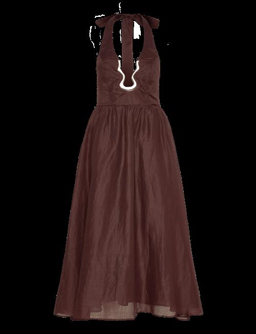 Bardot | Cavarly Ramie Halter Dress | 38