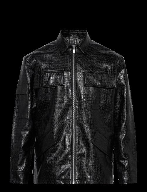 HAN Kjøbenhavn | Faux Croc Overshirt | 50