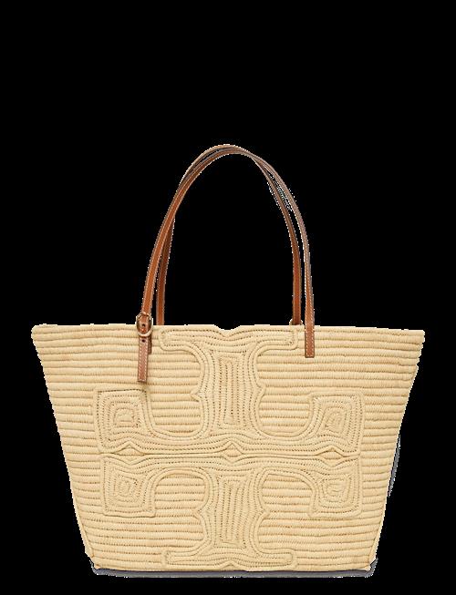 Tory Burch | Ella Structured Straw Large Tote | ONE SIZE