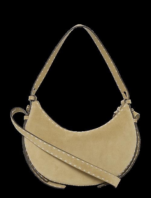 Tory Burch | Romy Suede Pick Stitch Half Moon Bag | ONE SIZE