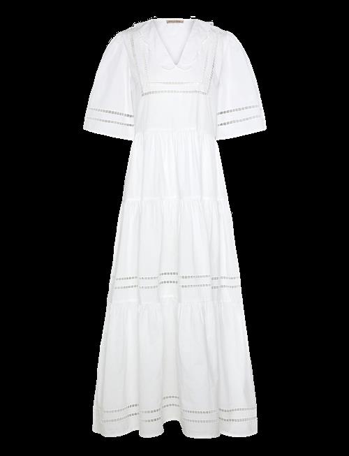 Stella Nova | Maxi Dress With Short Sleeves And Artworks | 40