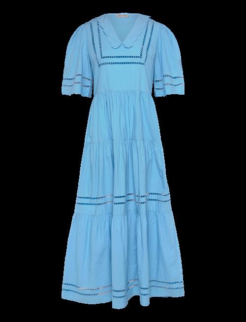 Stella Nova | Maxi Dress With Short Sleeves And Artworks | 38