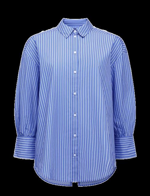 French Connection | Cambria Cotton Striped Bow Shi | XL