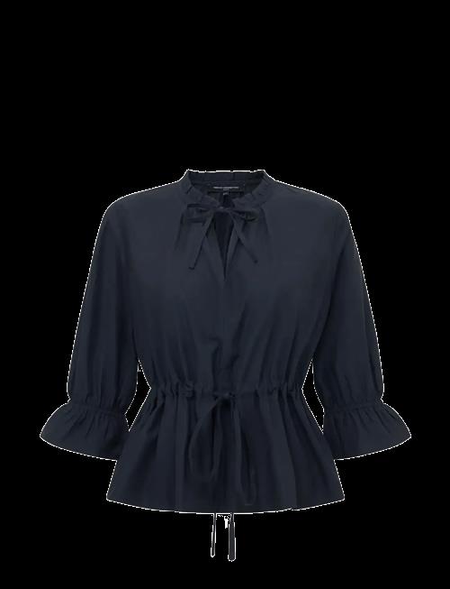 French Connection | Era Poplin Ruffle Collar Top | S