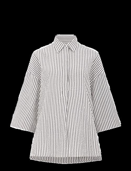 French Connection | Lia Seersucker Striped Shirt | L