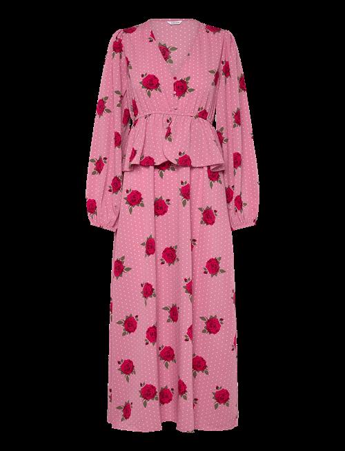 Bubbleroom | V-Neck Flounce Maxi Dress | 36