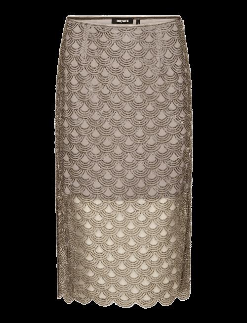 ROTATE | Scallop Sequin Midi Skirt | 40