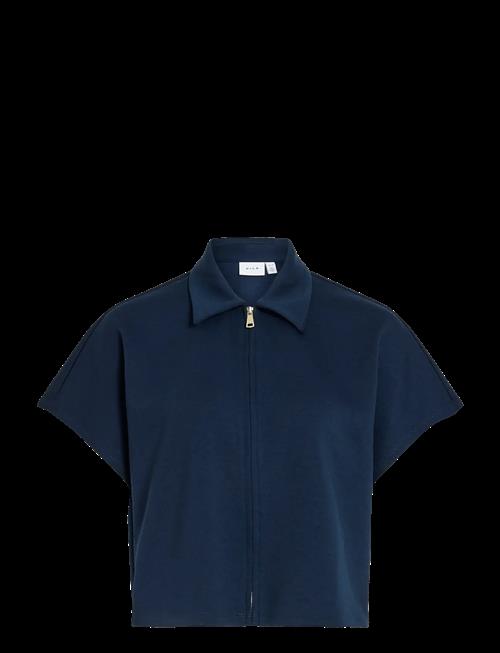Vila | Visiffi Collar S/S Zipper Top/Pb | M