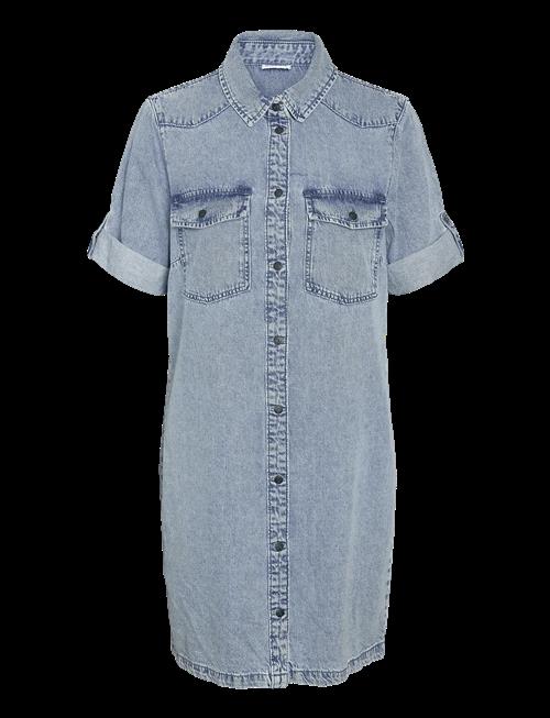 NOISY MAY | Nmnew Signe S/S Denim Dress Vi003Lb Noos | S